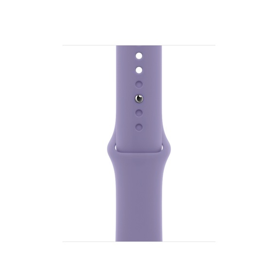 بند اسپرت سیلیکونی اصل انگلیسی اپل واچ رنگ Lavender (اسطوخودوس) برای مدل‌های ۳۸ و ۴۰ میلی‌متر