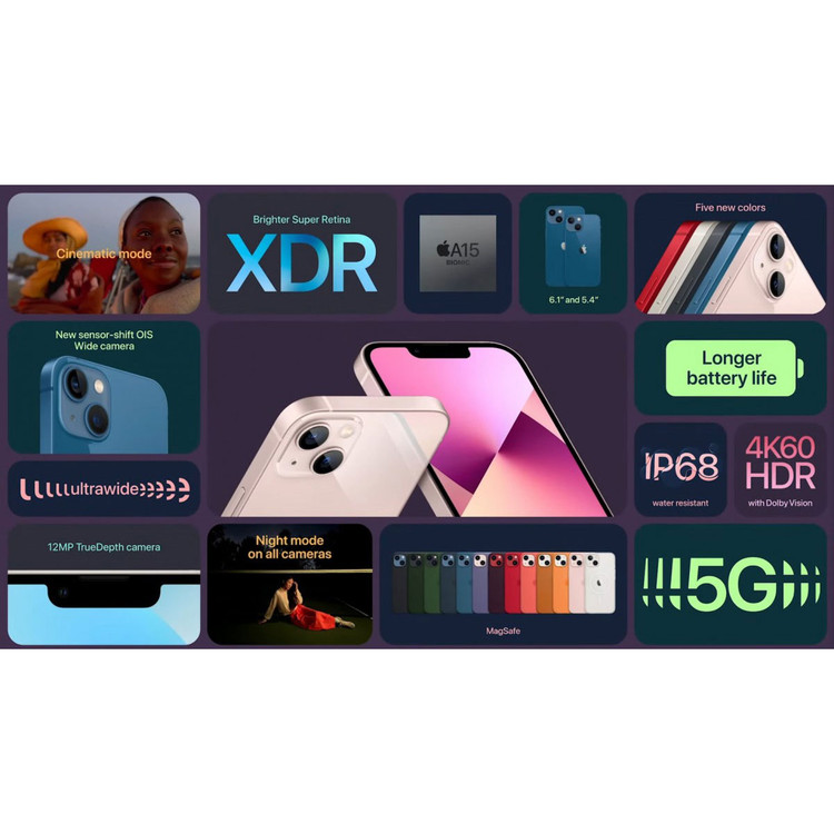 گوشی موبایل اپل مدل iPhone 13 A2634 دو سیم کارت - اکتیو main 1 11