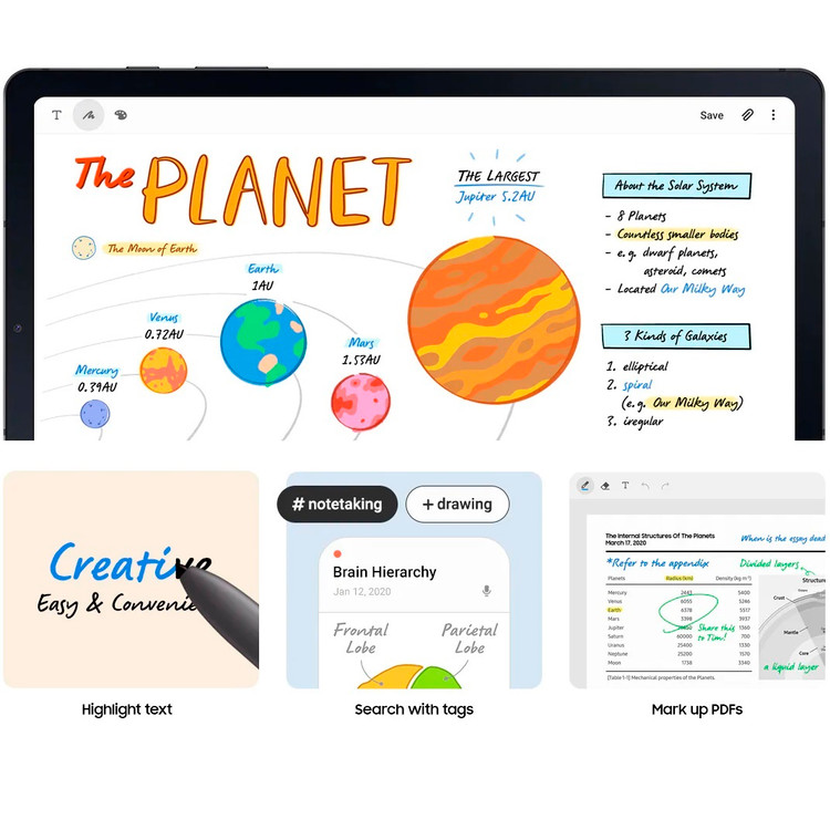 تبلت سامسونگ مدل Galaxy TAB S6 Lite ظرفیت 64 گیگابایت main 1 3