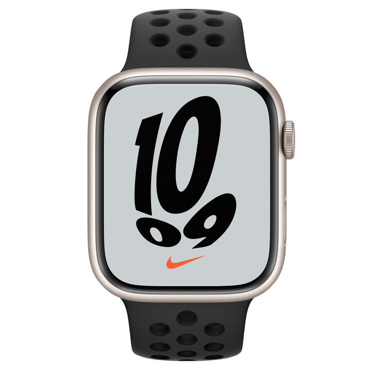 ساعت هوشمند اپل واچ سری 7 مدل 45mm Aluminum Case with Nike Sport Band